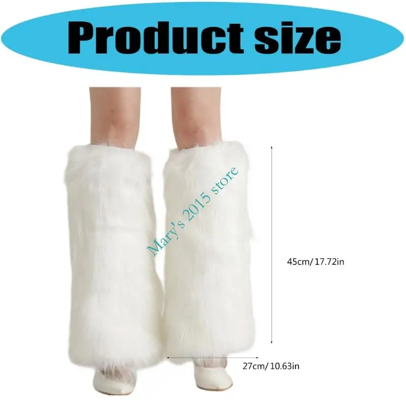 E15F Protezioni per le gambe per eventi festivi Scaldamuscoli natalizi per donne Oggetti scena per festival