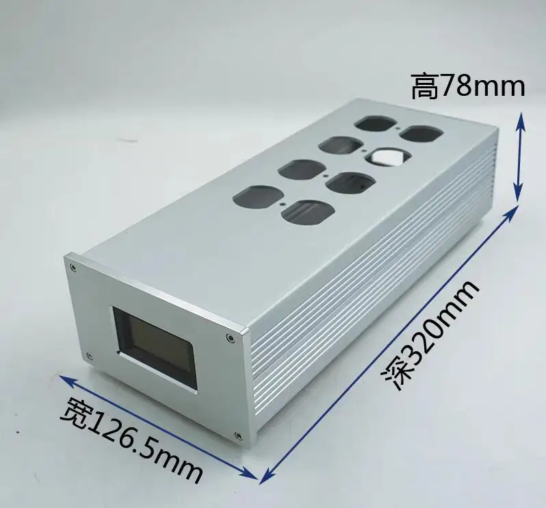 Boîtier de filtre d'alimentation en alliage d'aluminium, prise standard américaine, HIFI, bricolage, 126