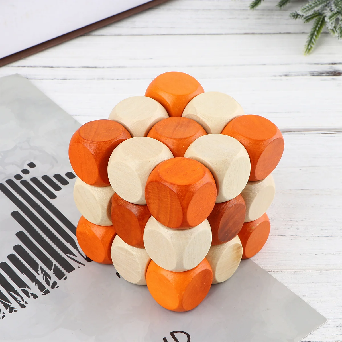 Playing Board Game Kids Puzzles for Adults Aldult Wooden Bamboo Shapble Cube Child