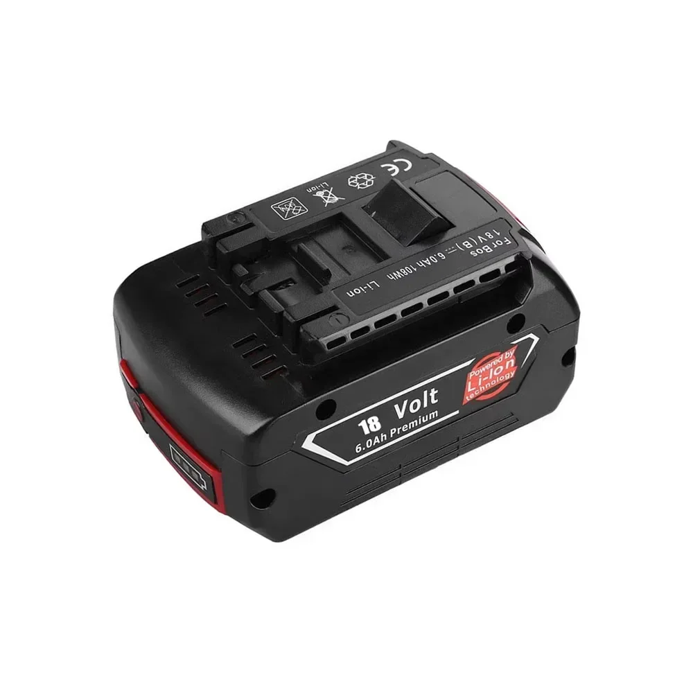 

For BOSCH 18V 6000mah wrench impact hammer tool lithium battery 6.0AH rechargeable BAT609, BAT609G, BAT618G, BAT614+charger