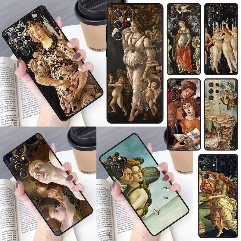 Sandro botticelli Renaissance art Phone Case for Samsung Galaxy S26 Ultra S25 S24 S23 S22 S21 S20 Note10 Plus FE Cover