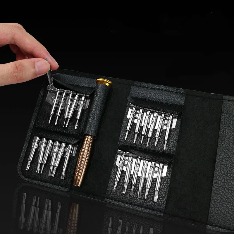 25 In 1 Screwdriver Set Magnetic Mini Precision Screwdriver Bit Set Opening Repair Tools Multifunctional Electronics Repair Tool