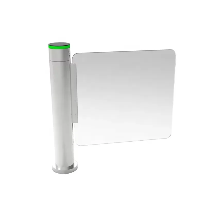 Security System Self Closing Cylinder Swing Turnstile Speed Gate for Wheel-chair Trolley Large Baggage Access