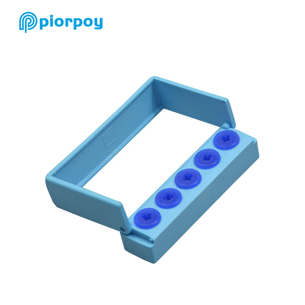 PIORPOY 5 Holes Dental Ultrasonic Scaler Tips Holder Disinfection Storage Case Dentistry Drills Organizers Box Odontologia Tools