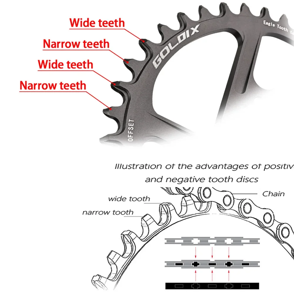 3mm 0mm 6mm Offset Direct Mount For Sram Eagle X1 Nx Xx Xo 3 Bolt 32-tooth 32 34 38 36 Teeth 32t 34t 36t 38t Mtb Chainring - view 5