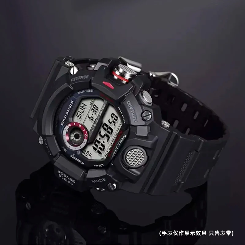 For Casio G-SHOCK Waterproof Resin Silicone Rubber Watch Band Cat GW-9400 GW9400 GW9300 Stainless Steel Ring Strap Watchband