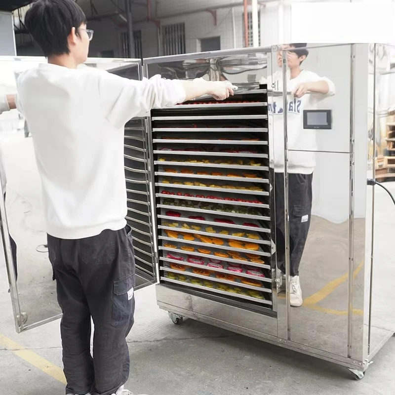 Commercial Vegetable 18 Tray Food Dehydrator Electric Pasta Egg Tray Fish Meat Hot Air Industrial Fruit Drying Oven Customized