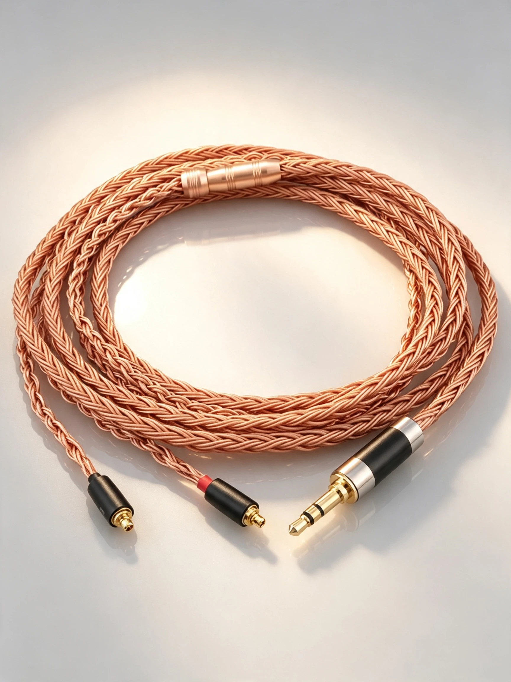 Kabel słuchawkowy HiFi XLR 4.4mm 2.5mm 3.5mm zbalansowany 16-żyłowy 99% 7N OCC do AKG N5005 N30 N40 MMCX IE300 IE900 — zdjęcie produktu 7
