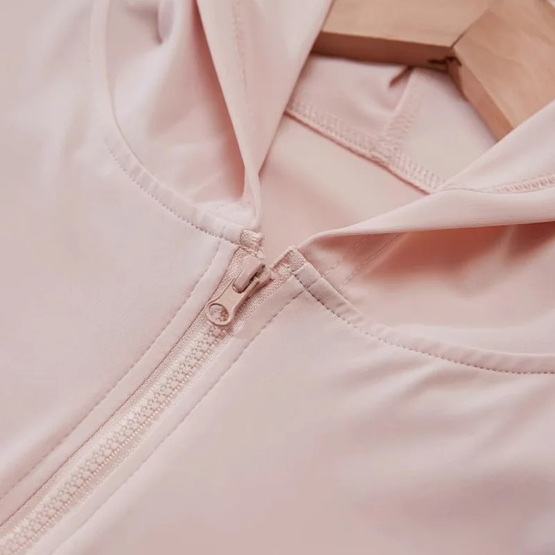 Women Slim Ice Silk UPF50+ Sun Protection Jacket Cool Feeling Breathable Summer Outdoor Coat