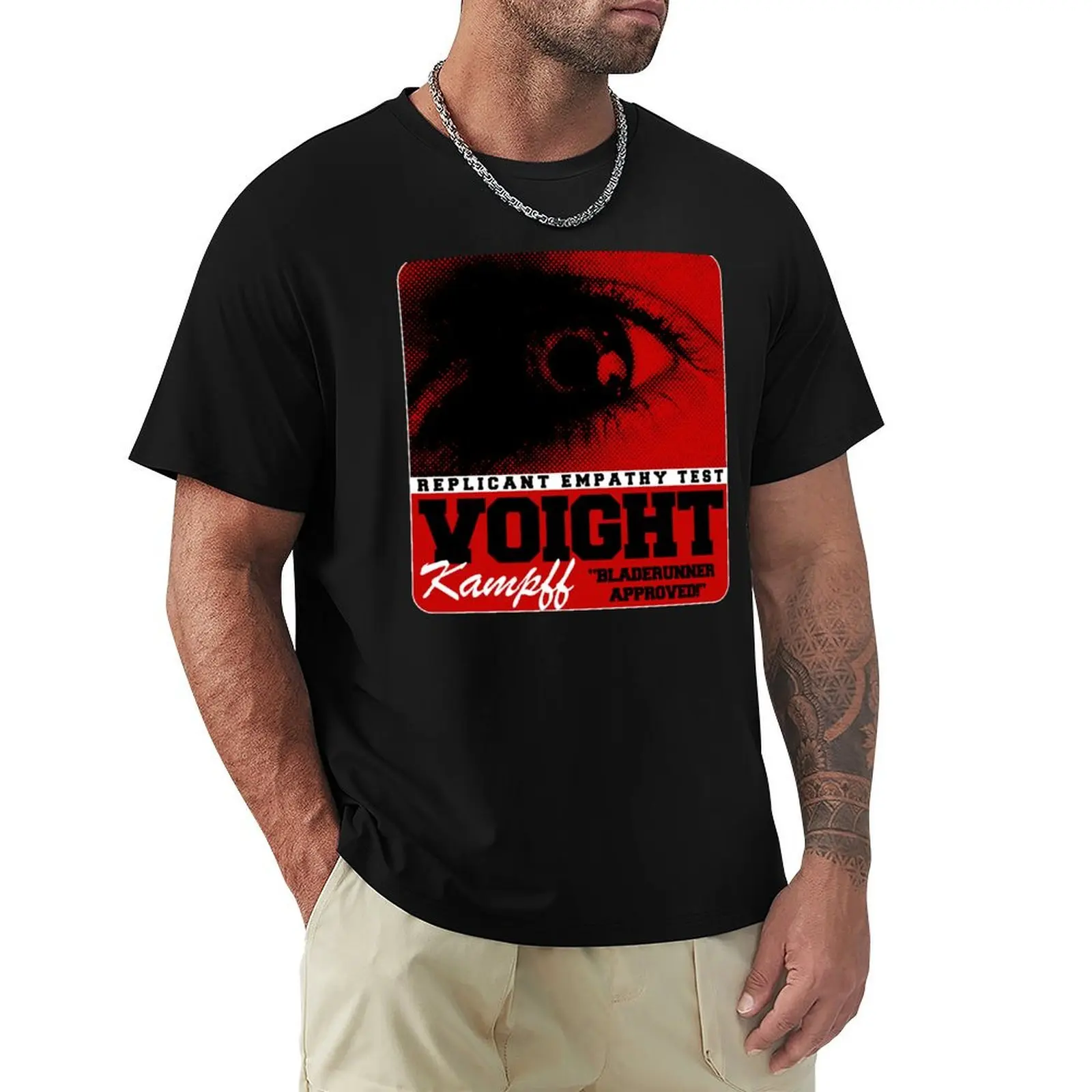 

Voigt Kampff Replicant Empathy Test T-Shirt customs boys animal print mens shirts graphic tee