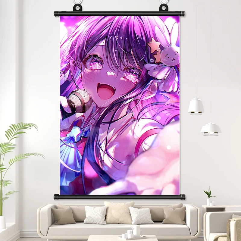 Anime Ruby Hoshino Kana Arima Akane  Aquamarine Fabric Wall Scroll Home Decor Anime Poster 20*30cm Gifts Cosplay