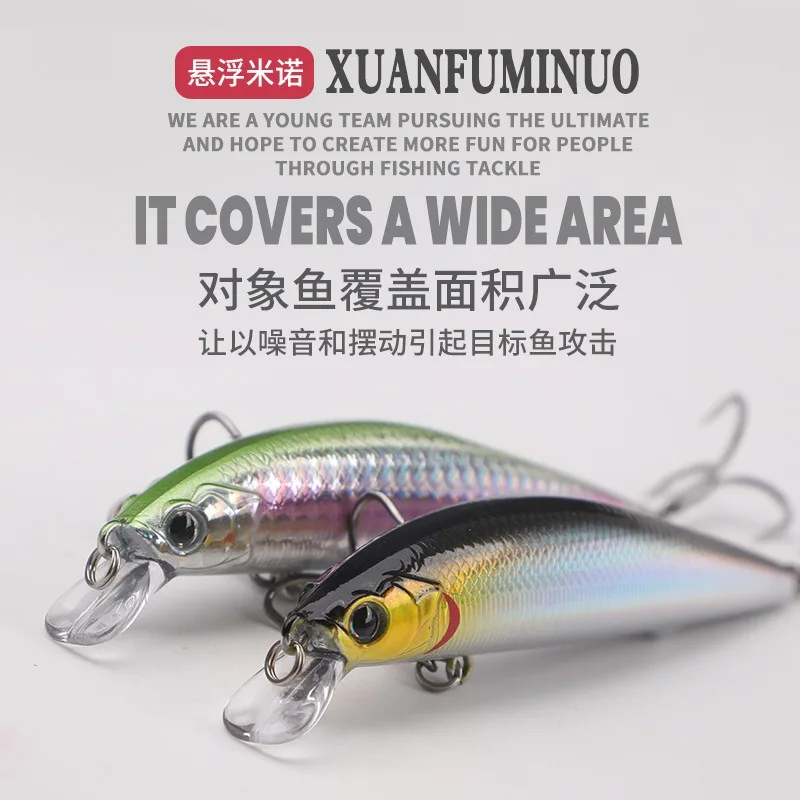 Minnow Bait Fishing Lure Weights 7g/10g/12g Mino Floating Trolling Lure Isca Artificial Wobbler Articulos De Pesca