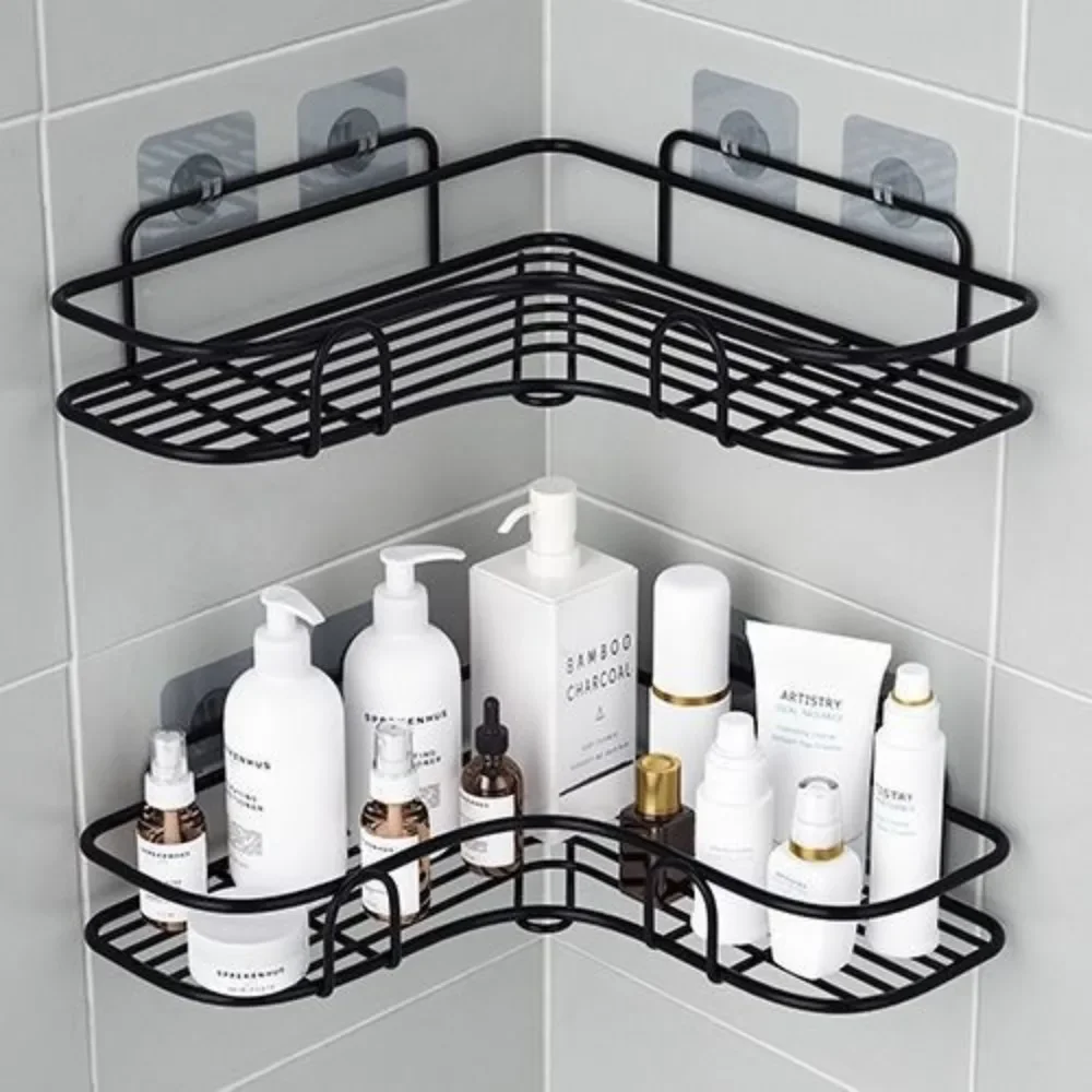 Bathroom Shelf Shower Caddy Rack Bathroom Kitchen No Punching Triangle Storage Rack Shower Shelf Shampoo Storage Rack Ho