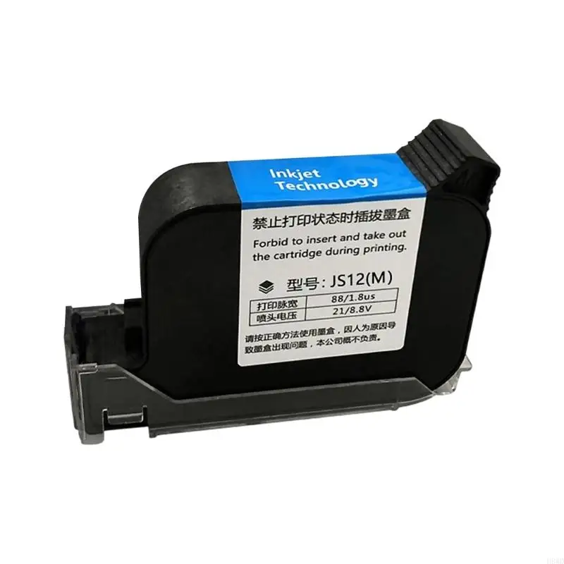 Quick-Dry Black Refill for Unencrypted Coding Printers, Industrial Marking Formula for Plastic Metal and Glass H8WD