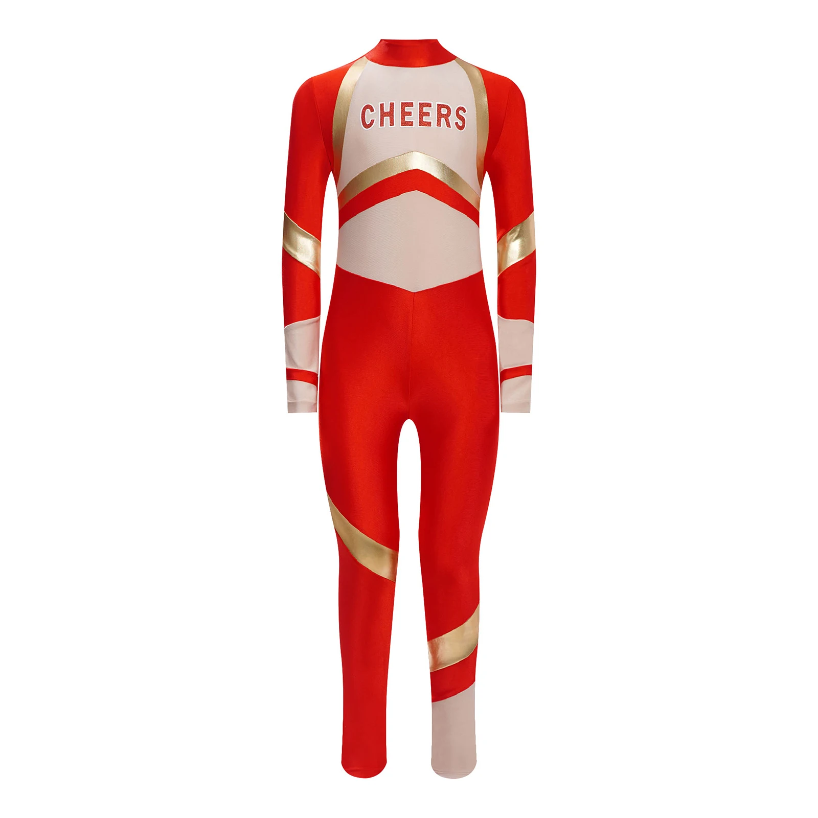 

Детский костюм болельщика для девочек, униформа поддержки, гимнастическая одежда для балета и танцев, боди с буквенным принтом, комбинезон