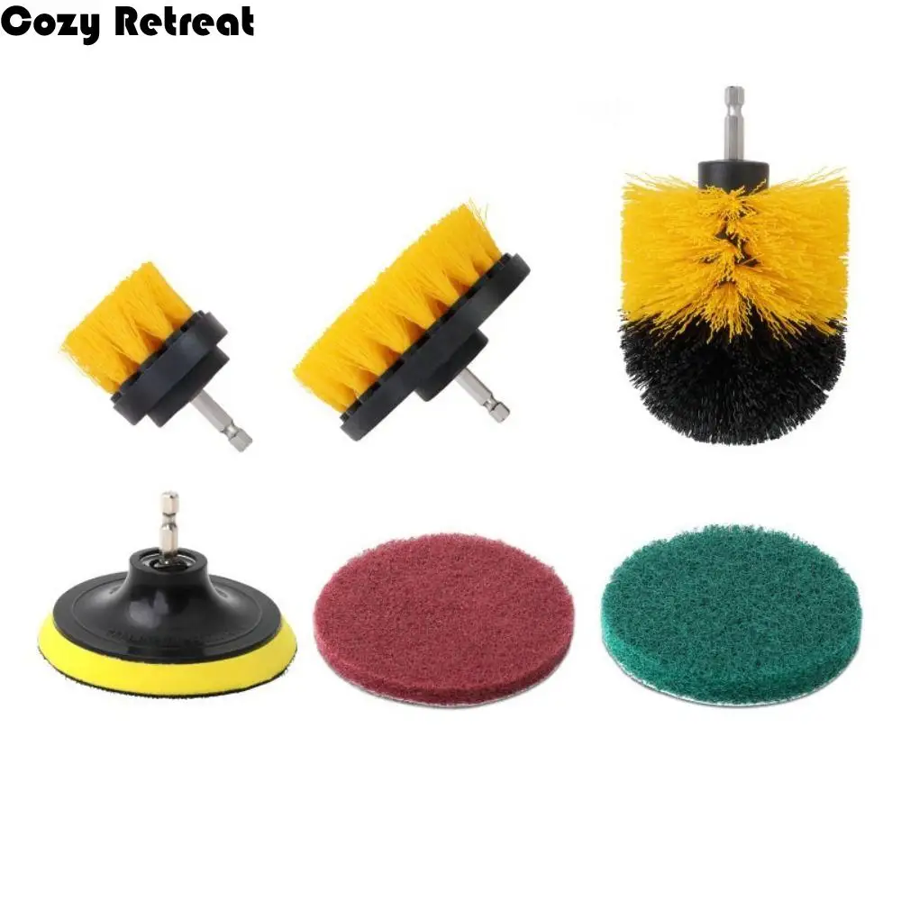 

Кухонный скраб, щетка для мытья стекла, инструмент для чистки автомобильных шин, щетка для чистки, набор щеток для электрической дрели, щетки-скрубберы