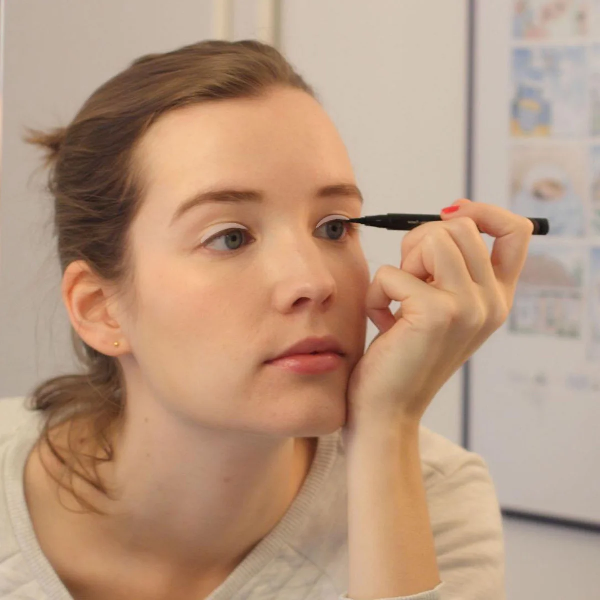 2pcs Double Stickers Natural Lace Mesh For Large Eyes Soft Cotton Material Eyelid Tape Fabric Female Eyelid Tape Makeup Tool