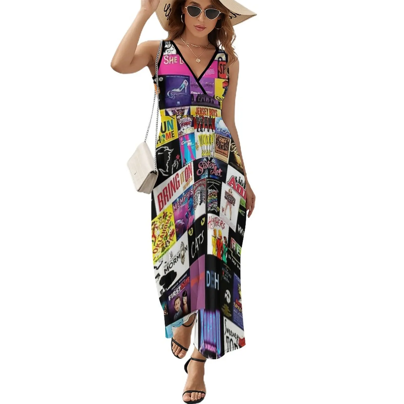 musicalisasi collage Sleeveless Dress summer dress woman 2023 trendy festival outfit women