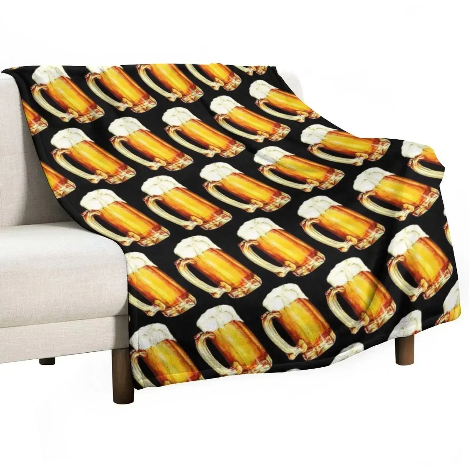 Bier Pattern Throw Blanket Cute wednesday For Decorative Sofa Fashion Sofas Blankets