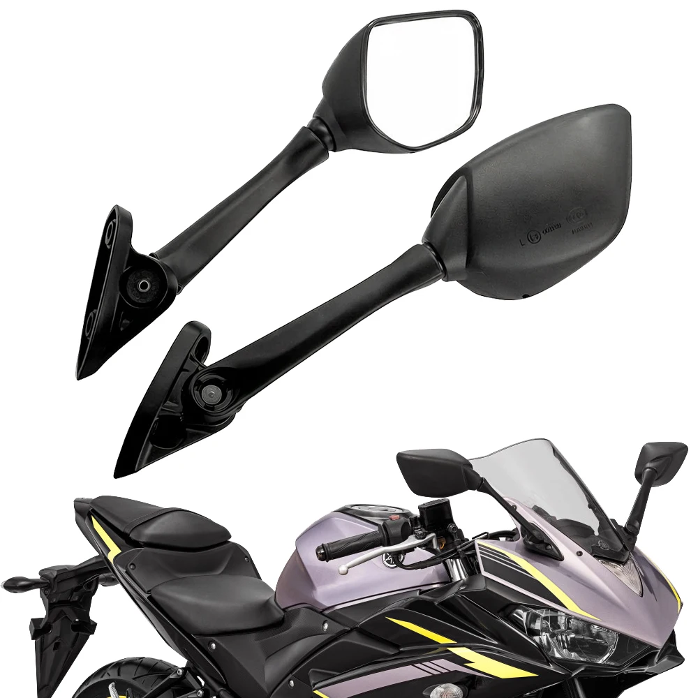 Motorcycle Adjustable Rear View Mirror Fit For Yamaha YZF R3 R25 2014 2015 2016 2017 2018, NMAX 125 150 155 2015-2019