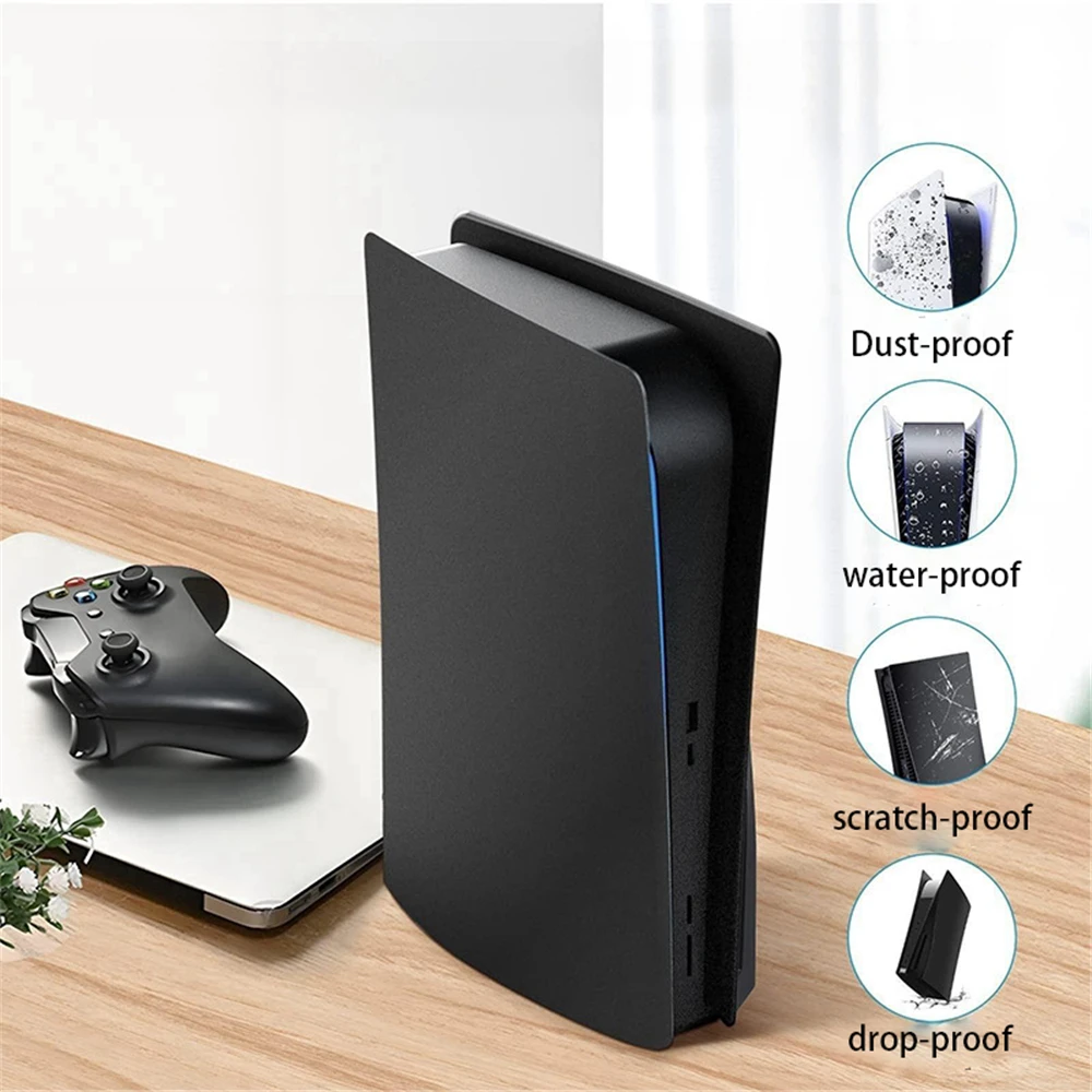 New For PS5 Disc Version Hard Plastic Faceplate ABS Console Plate Replacement Side Cover Case Shell Skin For Ps5 Console