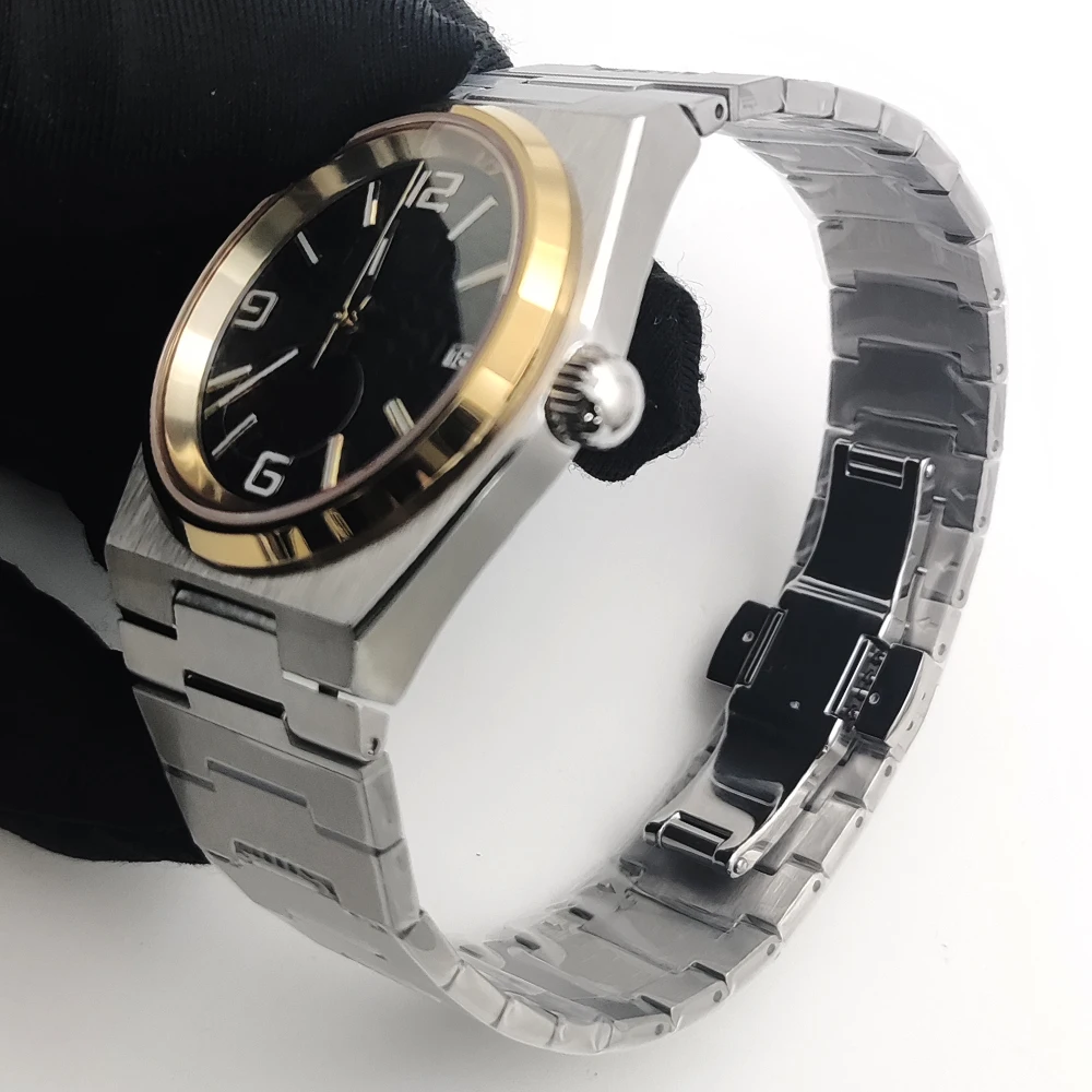 40mm homem relógio favo de mel mostrador luminoso nh35 relógios mecânicos automáticos para homem high-end safira à prova dwaterproof água