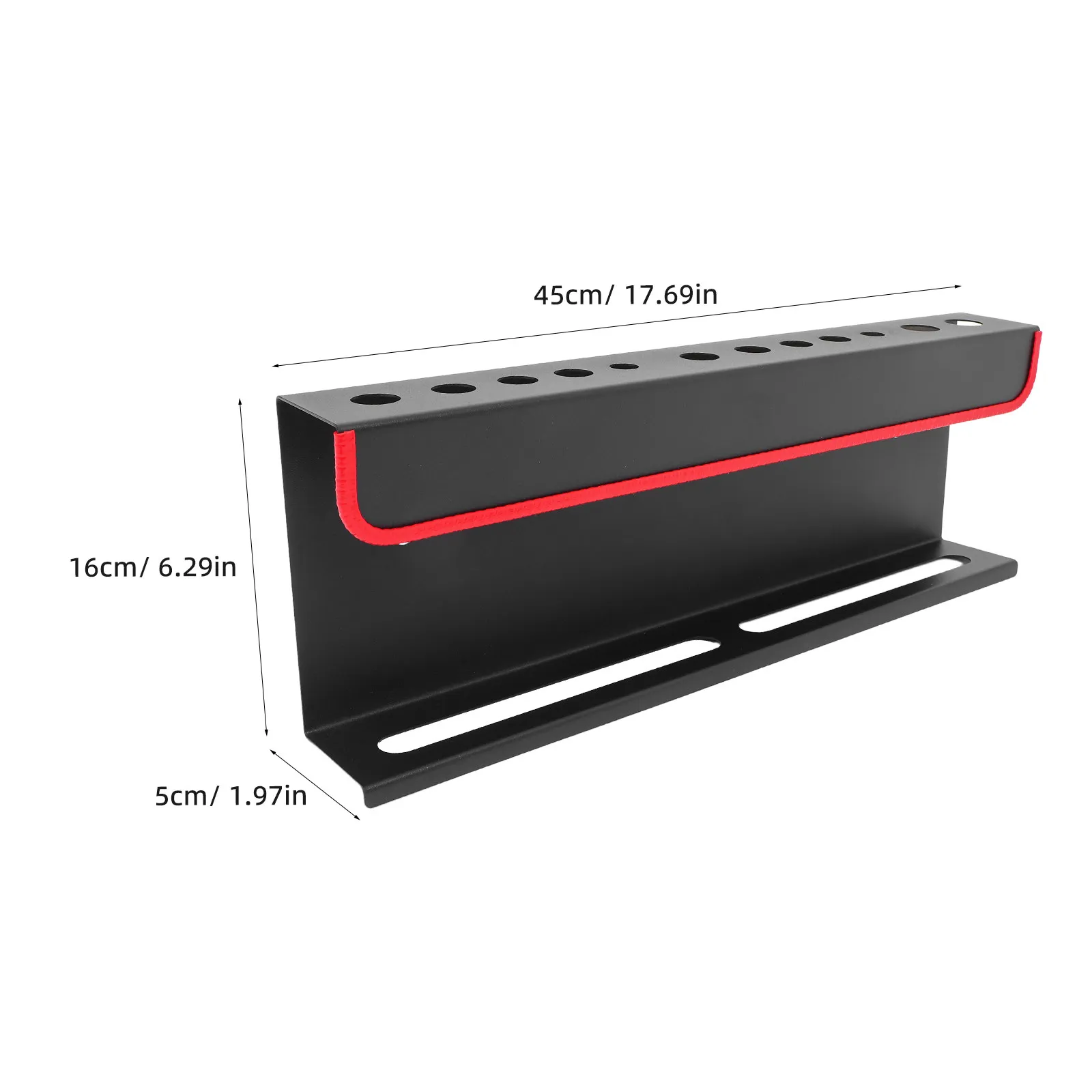 Carbon Steel Wall Mount Spray Can Holder Detailing Brush Rack Storage Rack Car Cleaning Auto Detailing Tools Garage Shop