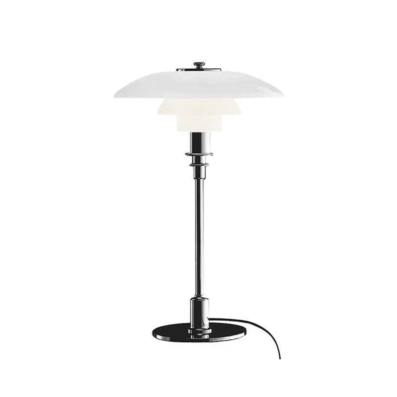 

Creative bedroom bedside table lamp, modern simple living room study reading glass decorative table lamp