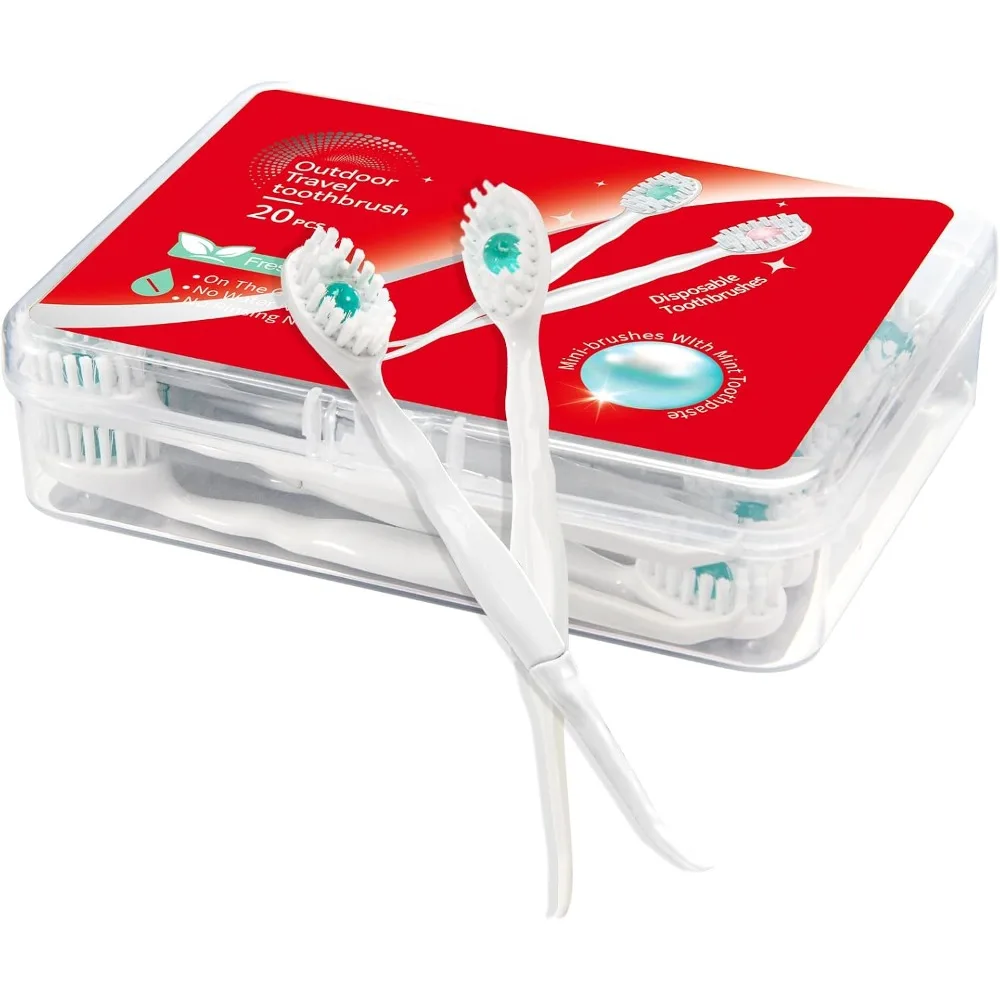 Travel Friendly Mini Disposable Toothbrush Kit