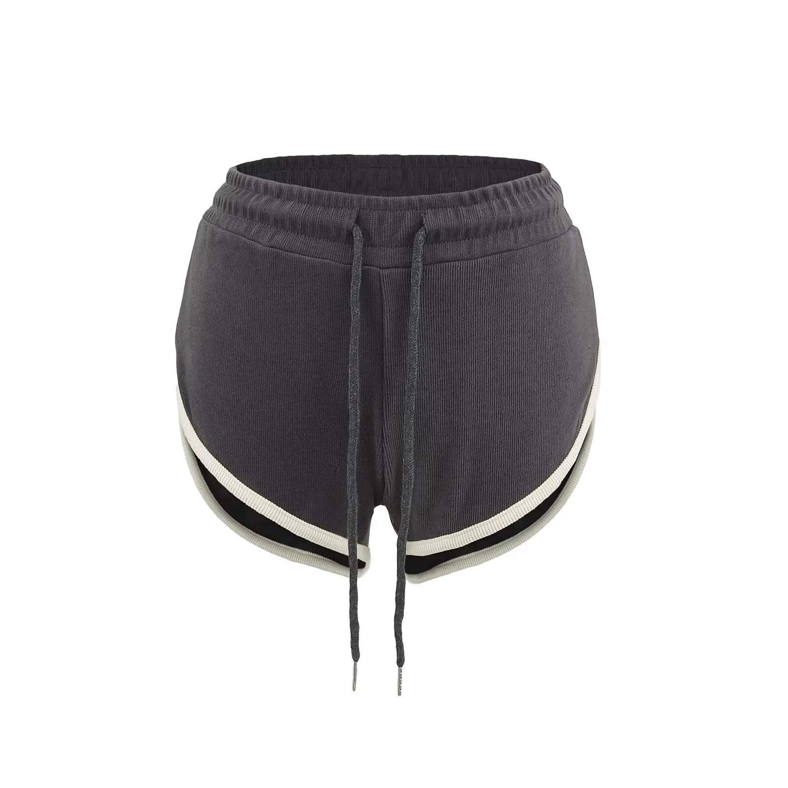 American Retro Spicy Girl Dstring Elastic Waist Color Blo  Sexy Slimming Long Leg Sport orts Home Hot Pants Trendy