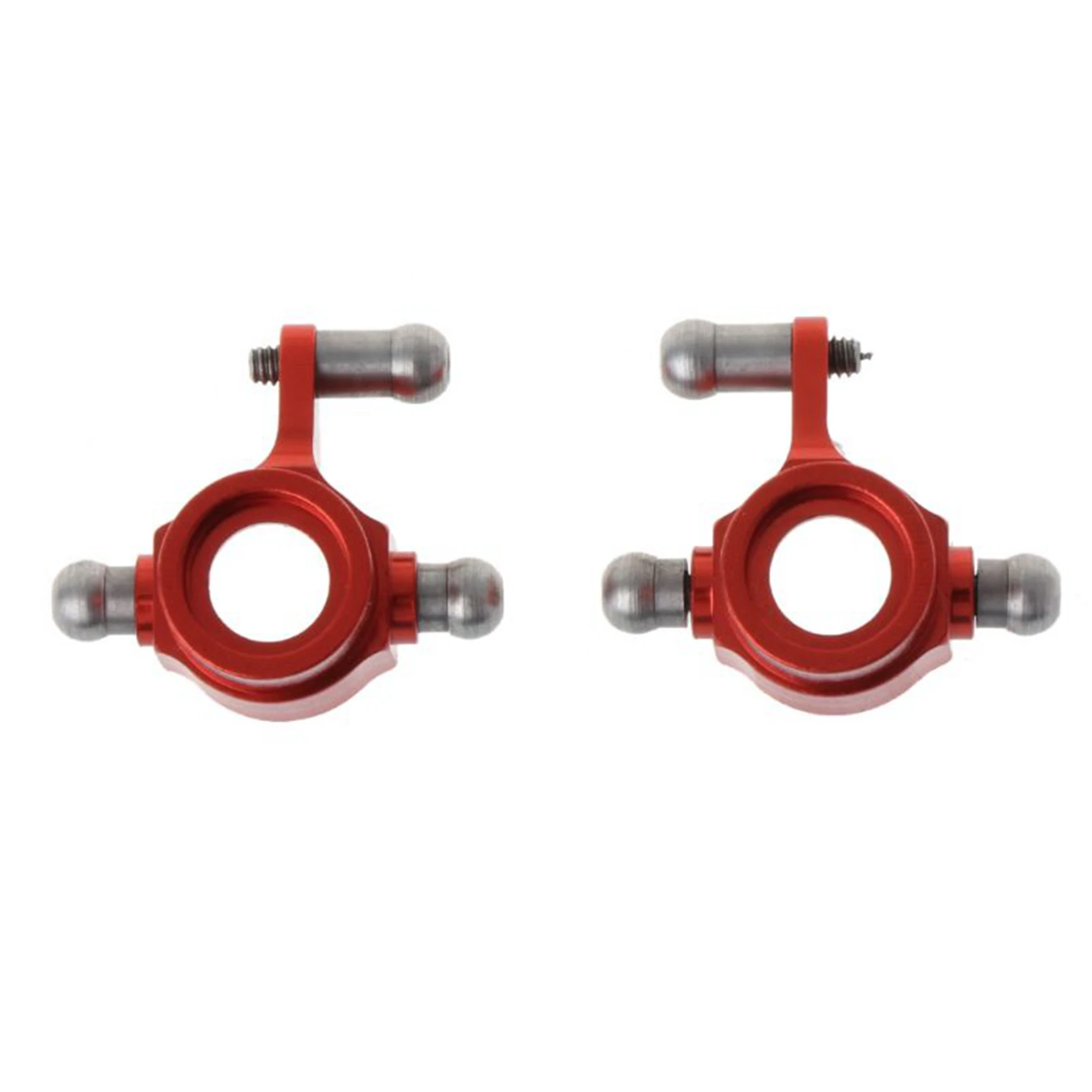 

YSUN-4Pcs Upgraded Metal Parts Rear Steering Cup For Wltoys P929 P939 K969 K979 K989 K999 1/28 RC Car,Red