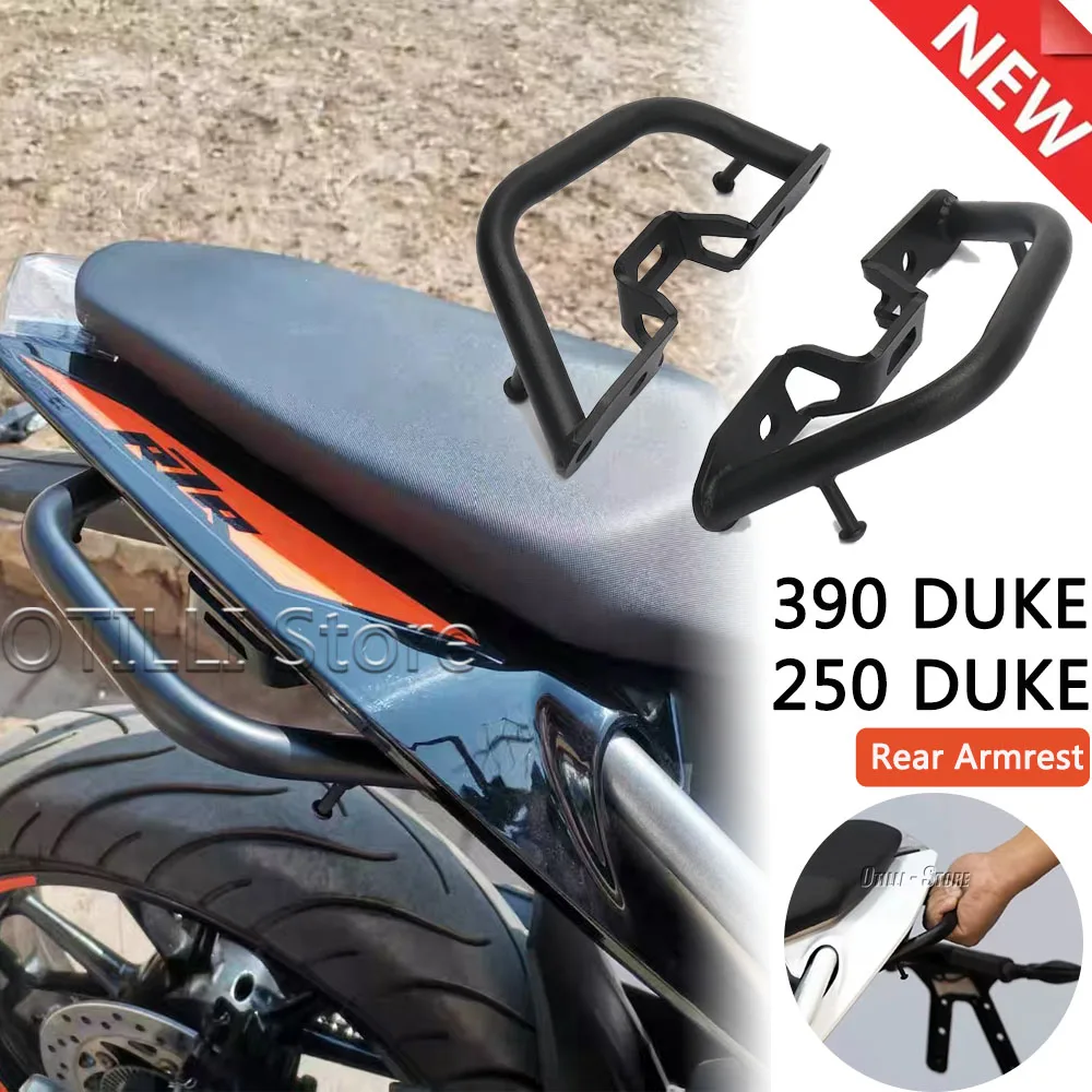 جديد مسند ذراع الدراجة النارية المقعد الخلفي انتزاع القضبان مقبض الركاب قبضة اليد المقعد الخلفي مسند الذراع ل 390 Duke 250 Duke 390 DUKE