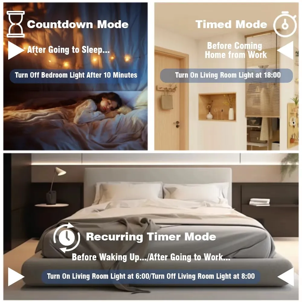 Three Phase 380V Tuya WiFi Smart Bi-Directional Energy Power kWh Meter Over Under Voltage Protector Relay Switch Current Limit