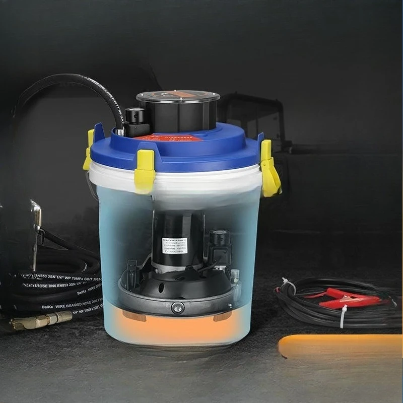 24V electric butter machine cart 220V automatic excavator special oil injector high pressure butter
