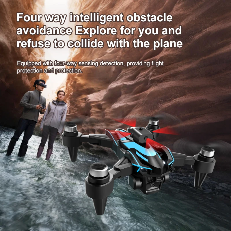 8K Aerial LCD Screen Brushless Optical Flow WIFI FPV RC Drone 2.4G Obstacle Avoidance Headless Mode Remote Control Quadcopter