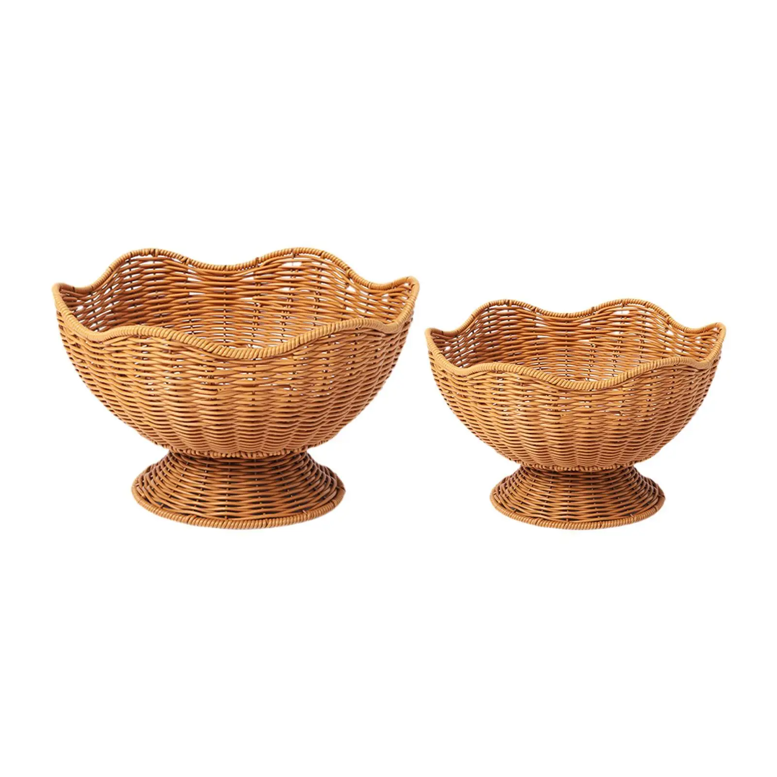 

Fruit Basket Picnic Basket Storage Basket for Fruit Counter Organizing Snack