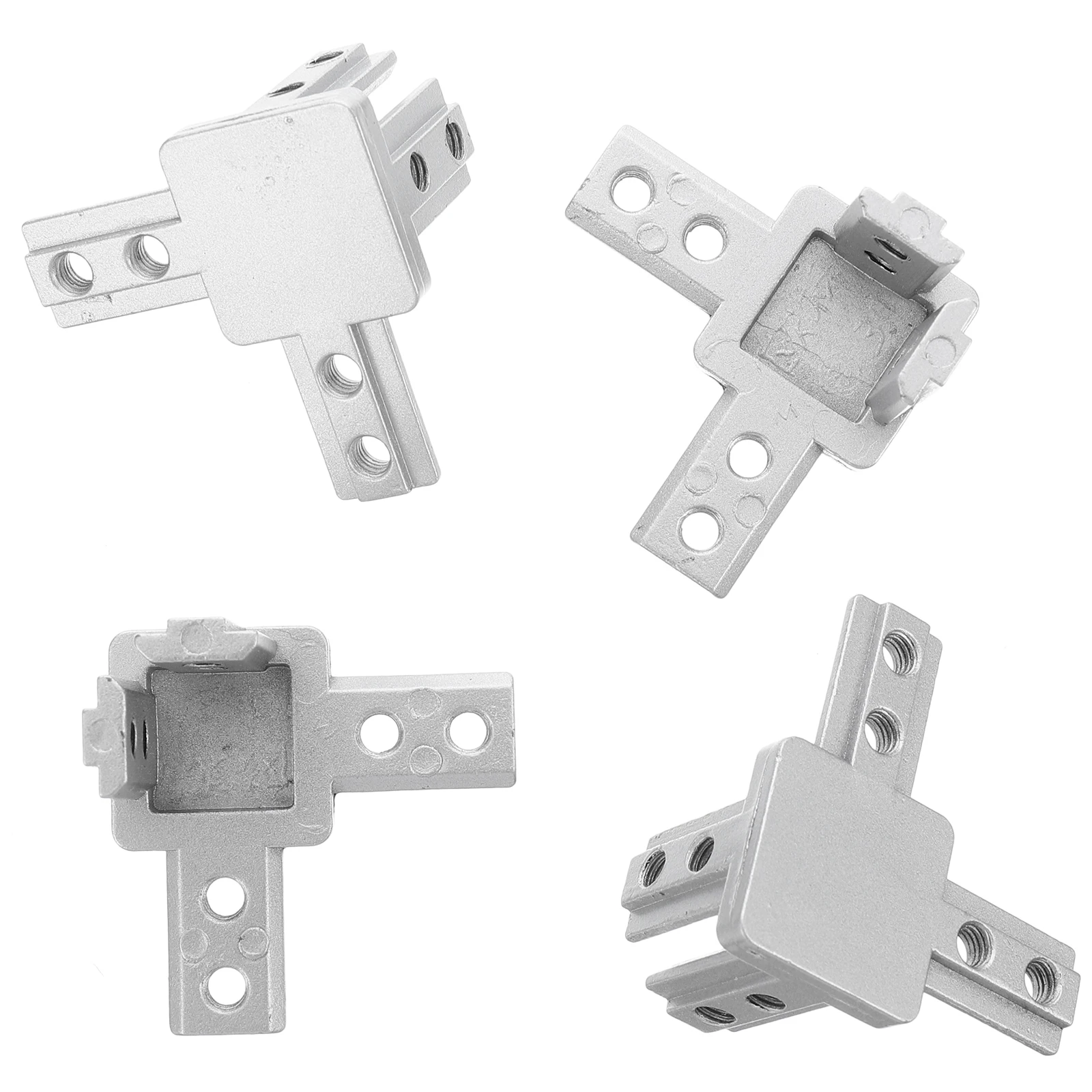 

4 Sets 3 Way Corner Bracket Connectors Aluminum Profile Zinc Alloy End Pocket Mounting Kits Printer CNC Router Robotics Project