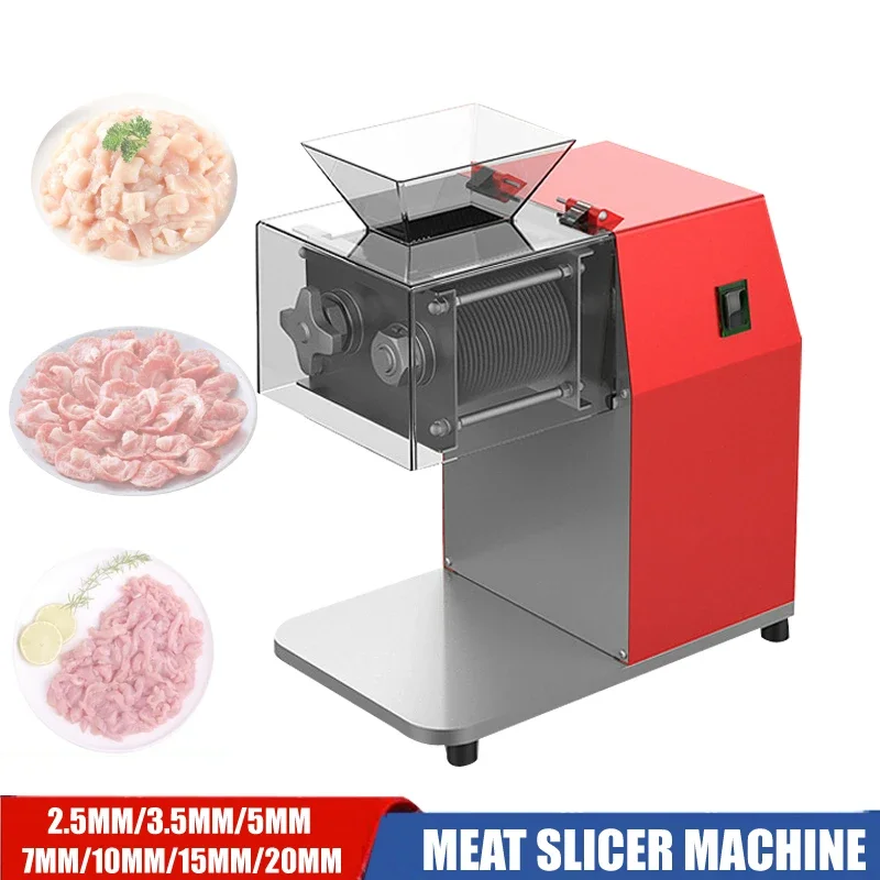 

1100 Вт коммерческая мясорубка из нержавеющей стали, автоматическая машина для нарезки кубиками, электрическая многофункциональная машина для резки мяса