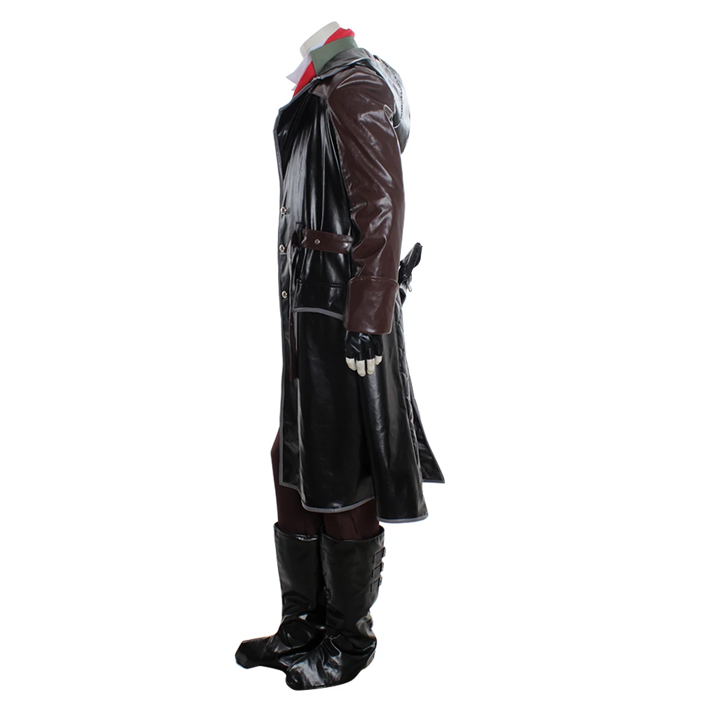 جاكوب فراي تأثيري لعبة زي الرجال الأسود القتالية الموحدة البدلة هالوين كرنفال حفلة القاتل تمويه الشارع الشهير