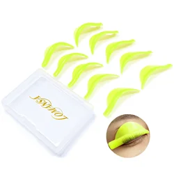 Lomansa 5 Pairs U Curl Silicone Eyelash Perm Pads Sticky Lashes Rods Shield Lifting 3D Eyelash Curler Accessories Makeup Tools