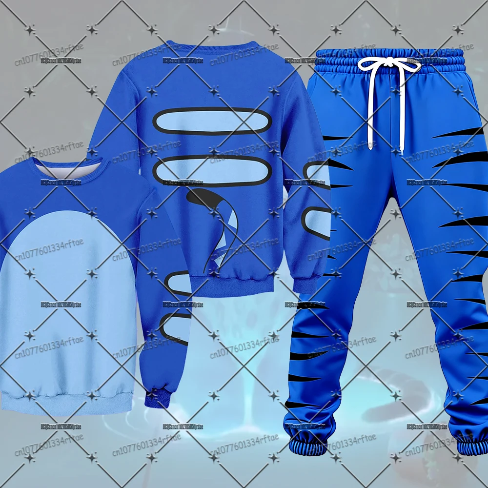 ชุดคอสเพลย์ Kpop Demon Hunters Derpy Tiger เสื้อฮู้ด+กางเกงขายาว ชุดลำลองสำหรับฤดูใบไม้ร่วงและฤดูหนาว ชุดวอร์มสำหรับผู้ชาย ชุดคริสต์มาส