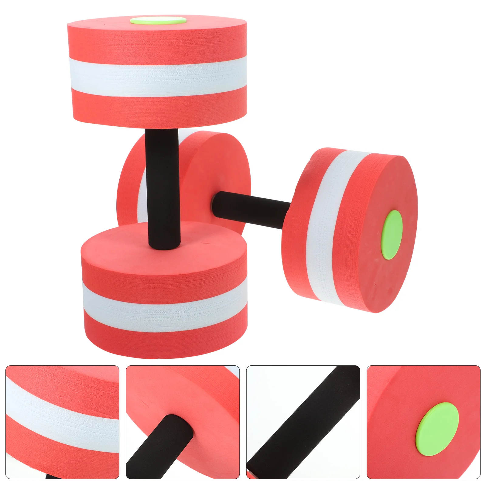 

2 Pcs Barbell Dumbbells Water Aerobics Aquatic Floating EVA Detachable Swimming Equipment Fitness