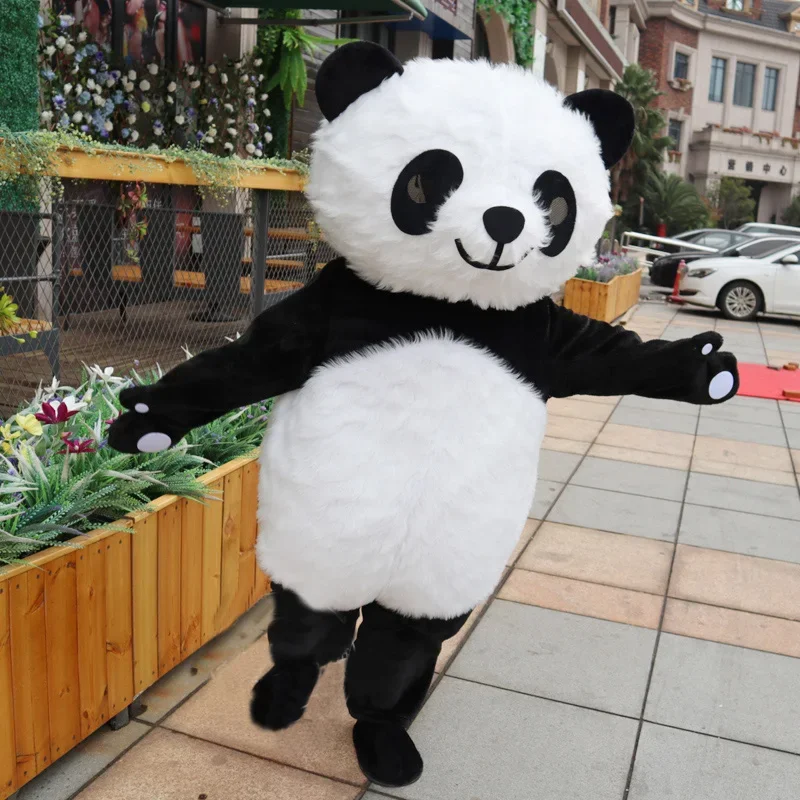 Cute Chinese Giant Panda Mascot Cartoon Doll Cosplay Costume Suit Adult Men Women Activity Party Play Head Clothing