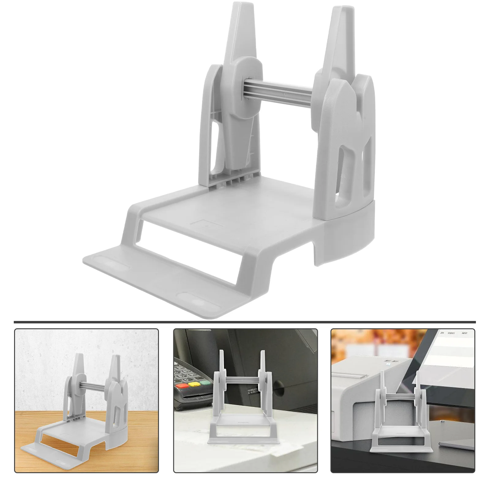 

Thermal Transfer Paper Holder Large Roll External Label Stand Portable Office Supplies Plastic Rack Manual Sticker Stack Holder