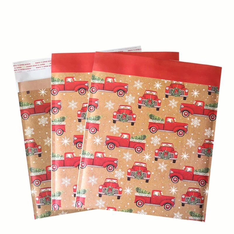 Imagem -05 - Kraft Utentes Bolha com Elementos Auto Adhensive Bolsas de Embalagem para Presentes de Natal Roupas Grosso Kraft Bolha Envelope 10 25 Pcs