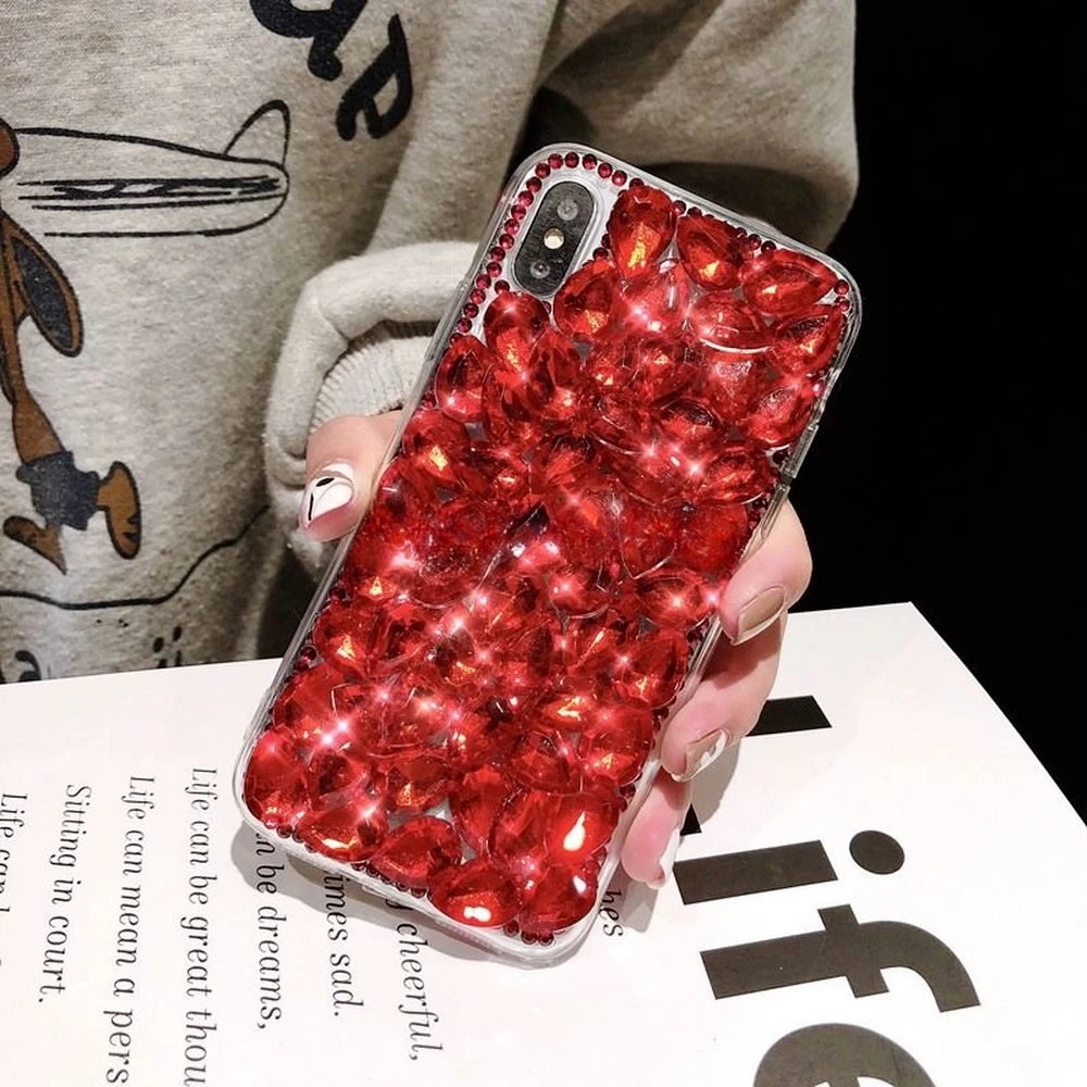 Luxury Glitter Rhinestone Phone Case For Xiaomi Redmi 9A 9C Note 8 9Pro Note10S Note 11 Pro 12Pro Cases Diamond Crystal Cover