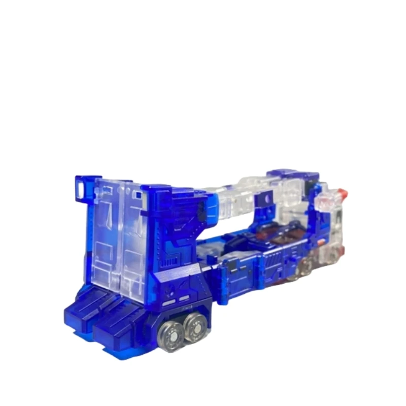 Disponibile piccola proporzione camion deformato colore trasparente serie modelli figurine decorazioni per il desktop collezione regali di festa