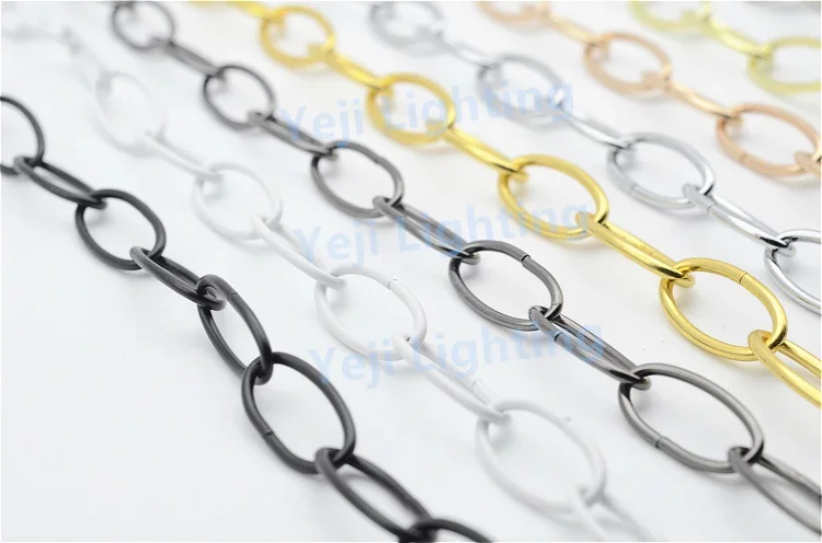 1m iron shape chain for Vintage Chandelier Ceiling rose Hanging Chain Pendant Lamp retro lamp holder lighting accessories