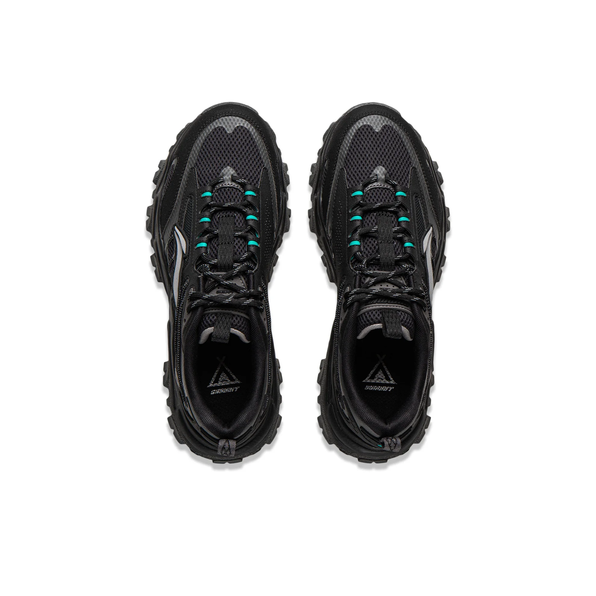 Li Ning Joyful Journey Low top Chunky Sneakers Men's Black Gray AGLW007-2 view 5
