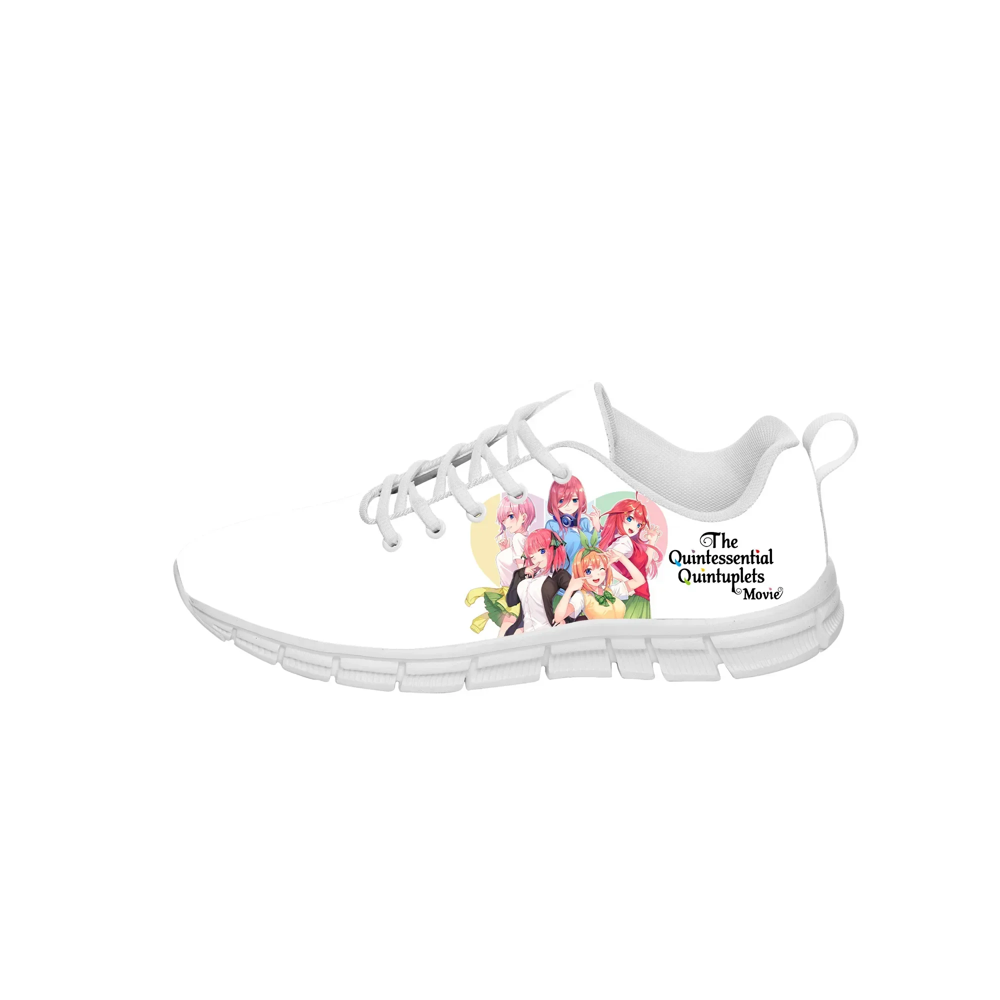 

The Quintessential Quintuplets Sneakers Mens Womens Teenager Casual Cloth Canvas Running Shoes White 3D Printed Lightweight shoe